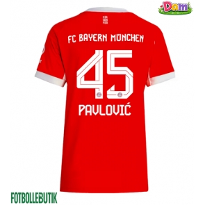 Bayern Munich Aleksandar Pavlovic #45 Hemmatröja Kvinnor 2025-26 Kortärmad